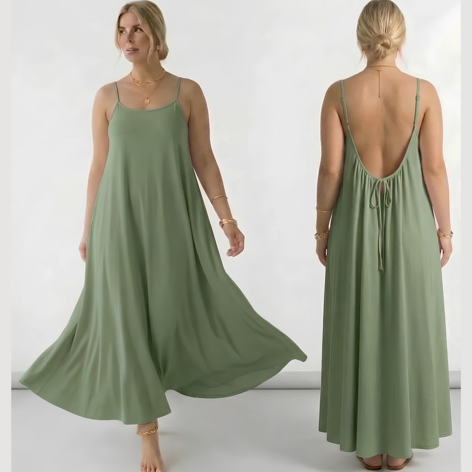 KLEIDA – La robe flatteuse | Robe d'été à coupe amincissante