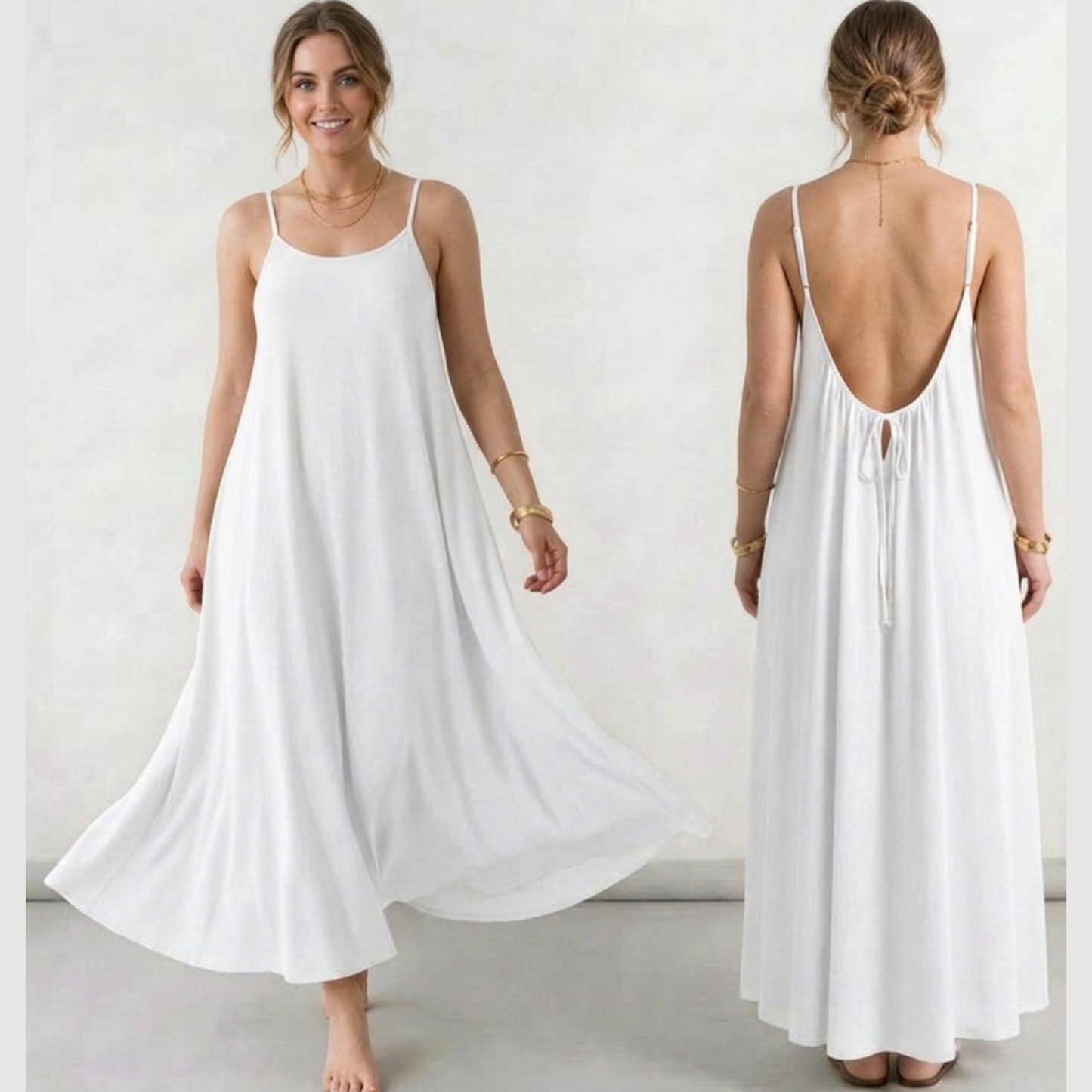 Everyday house dress that flatters every figure.