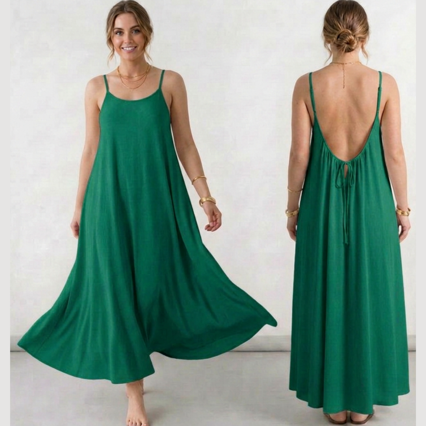 Everyday house dress that flatters every figure.
