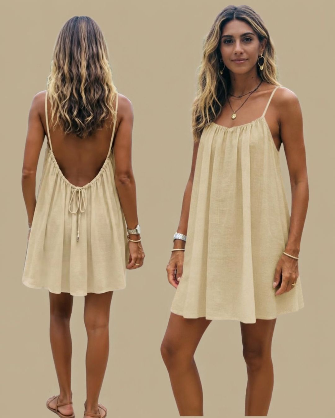 Backless Mini Dress