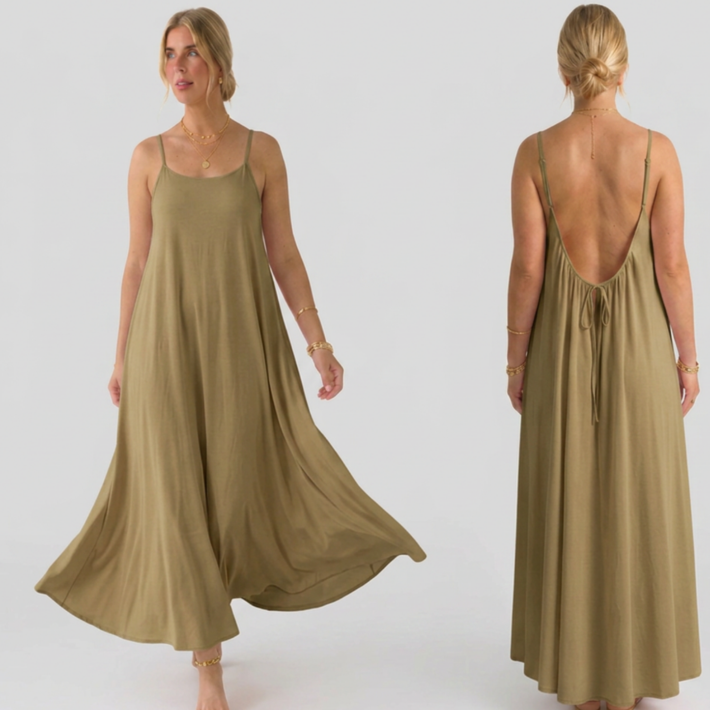 Everyday house dress that flatters every figure.