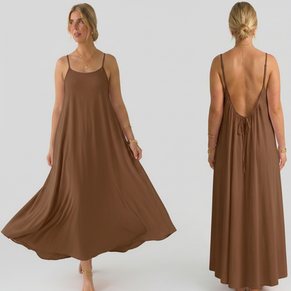 Backless Maxi Dress — Flatters Every Figure