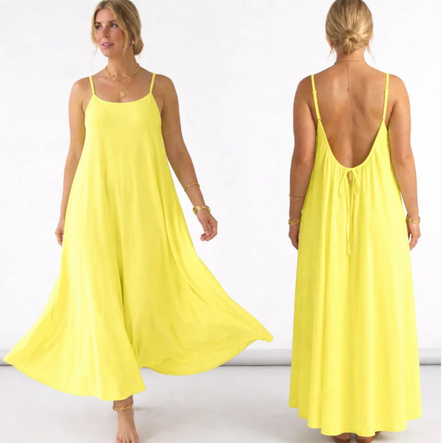 Everyday house dress that flatters every figure.