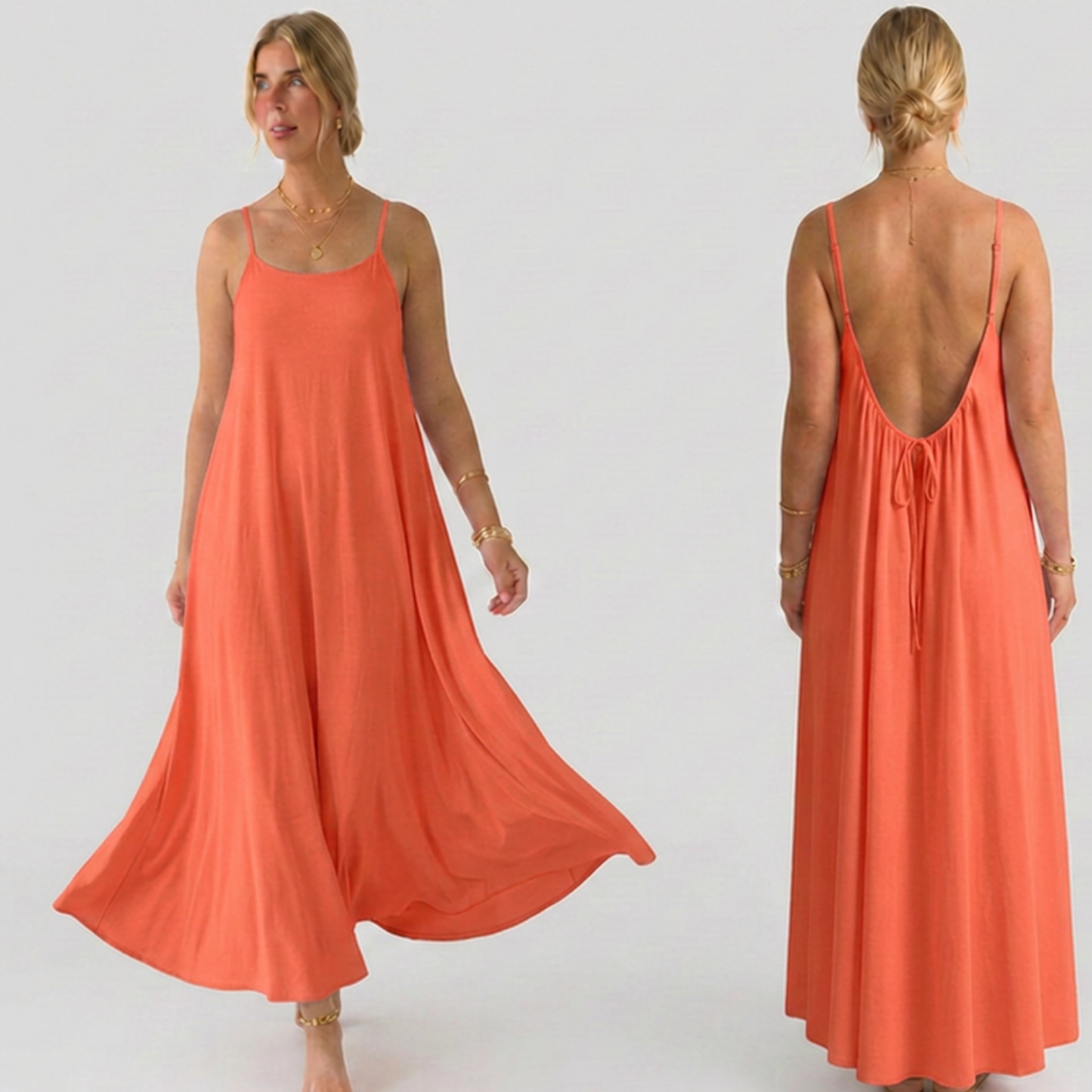 Everyday house dress that flatters every figure.