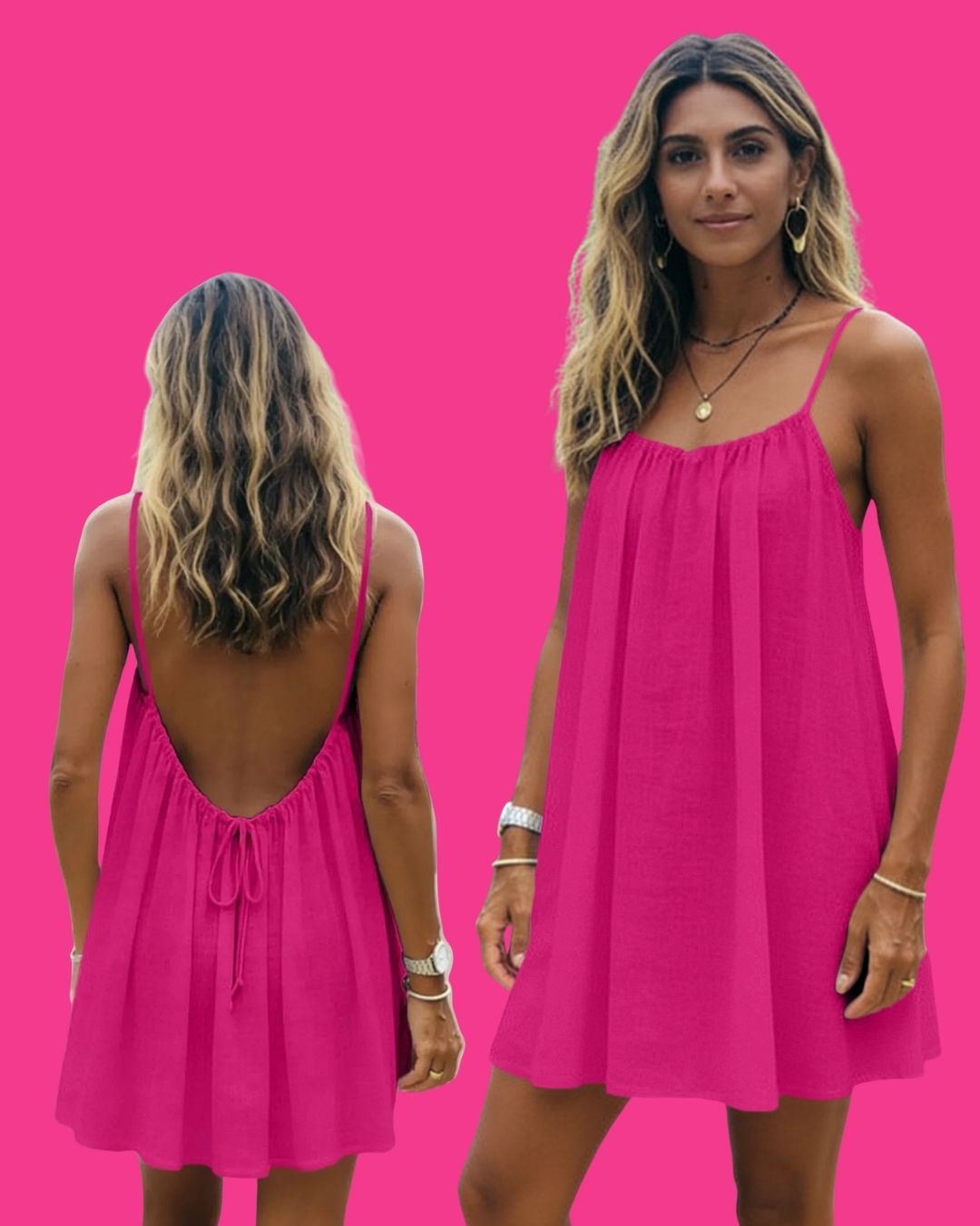 Backless Mini Dress