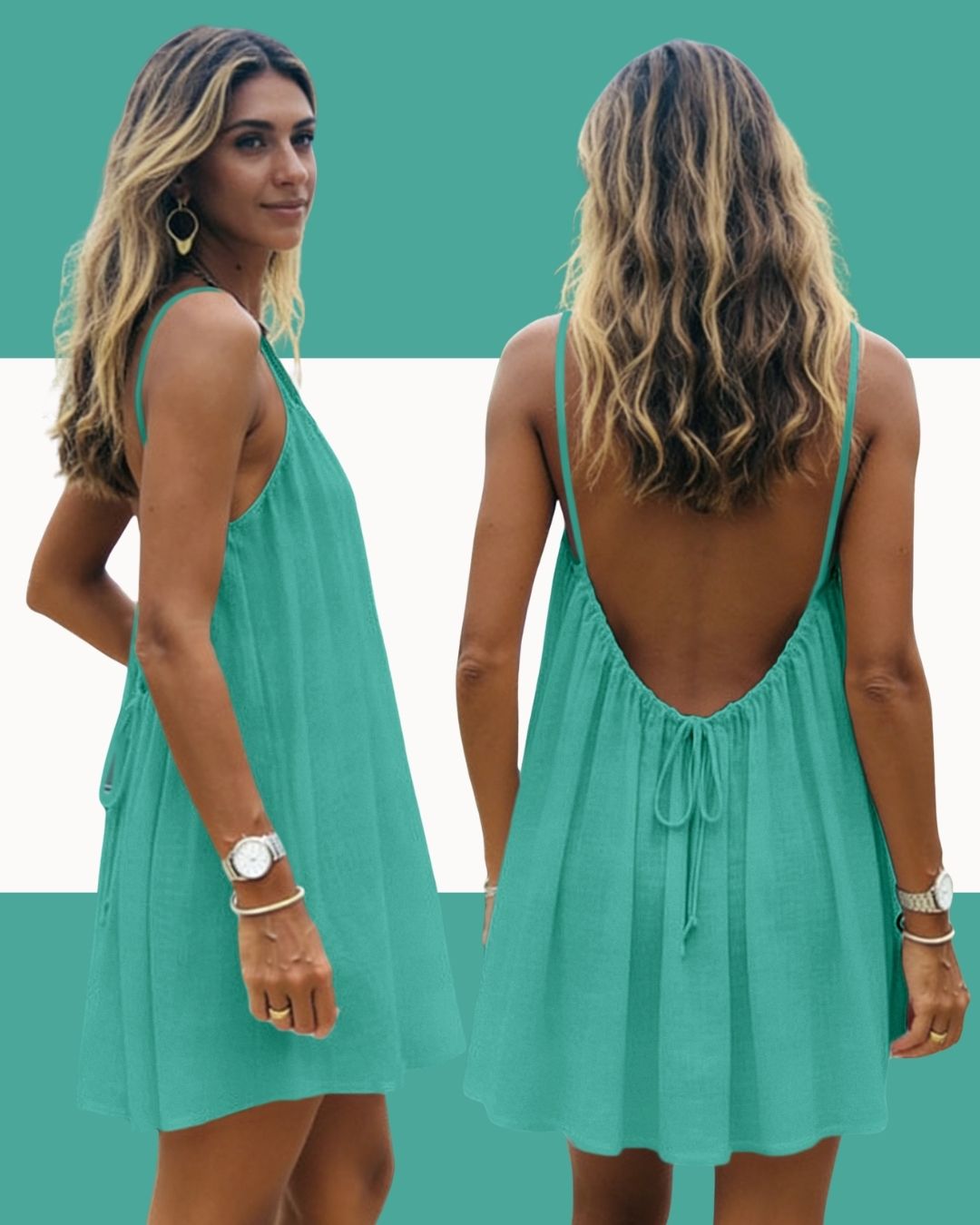 Backless Mini Dress